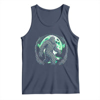Funny St Patricks Day Bigfoot Celtic Knot Irish Sasquatch Tank Top