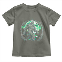 Funny St Patricks Day Bigfoot Celtic Knot Irish Sasquatch Toddler T Shirt