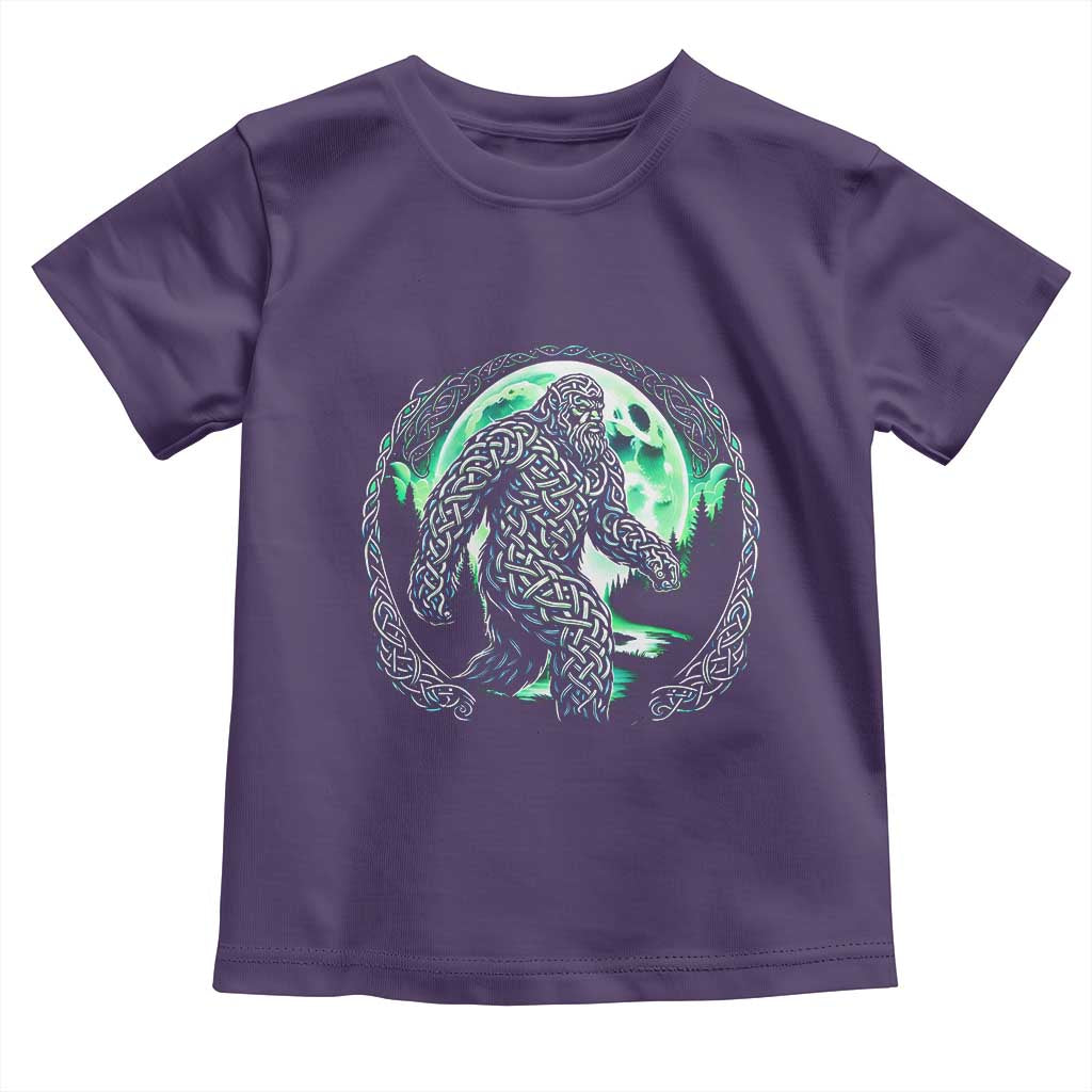 Funny St Patricks Day Bigfoot Celtic Knot Irish Sasquatch Toddler T Shirt