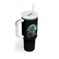 Funny St Patricks Day Bigfoot Celtic Knot Irish Sasquatch Tumbler With Handle