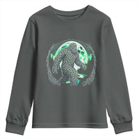 Funny St Patricks Day Bigfoot Celtic Knot Irish Sasquatch Youth Sweatshirt
