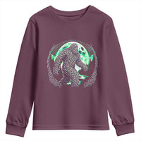 Funny St Patricks Day Bigfoot Celtic Knot Irish Sasquatch Youth Sweatshirt