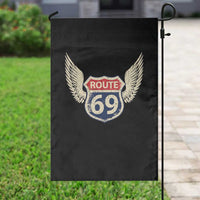 Vintage Route 69 Highway Road Trip Sign Garden Flag