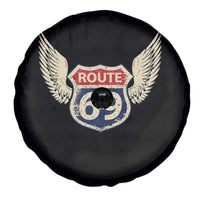 Vintage Route 69 Highway Road Trip Sign Spare Tire Cover