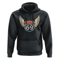 Vintage Route 69 Highway Road Trip Sign Hoodie