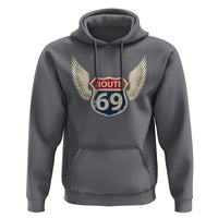 Vintage Route 69 Highway Road Trip Sign Hoodie