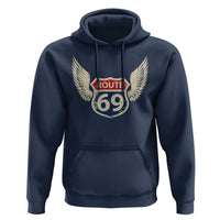 Vintage Route 69 Highway Road Trip Sign Hoodie