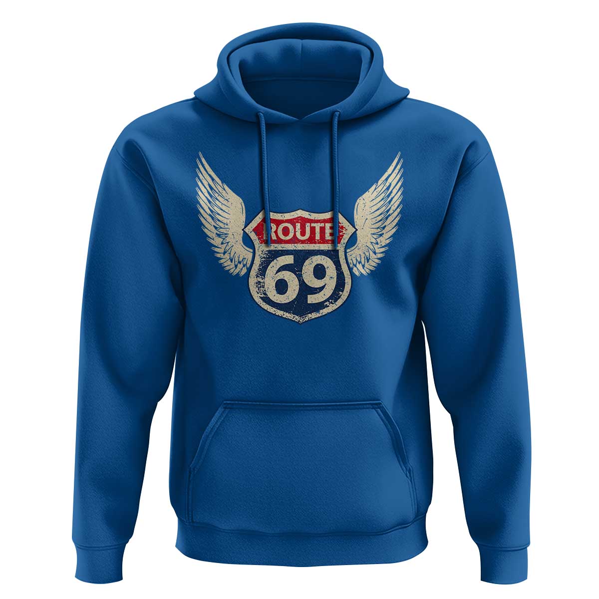 Vintage Route 69 Highway Road Trip Sign Hoodie