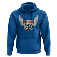 Vintage Route 69 Highway Road Trip Sign Hoodie