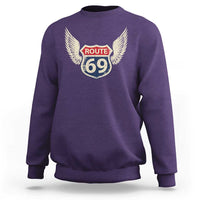 Vintage Route 69 Highway Road Trip Sign Sweatshirt
