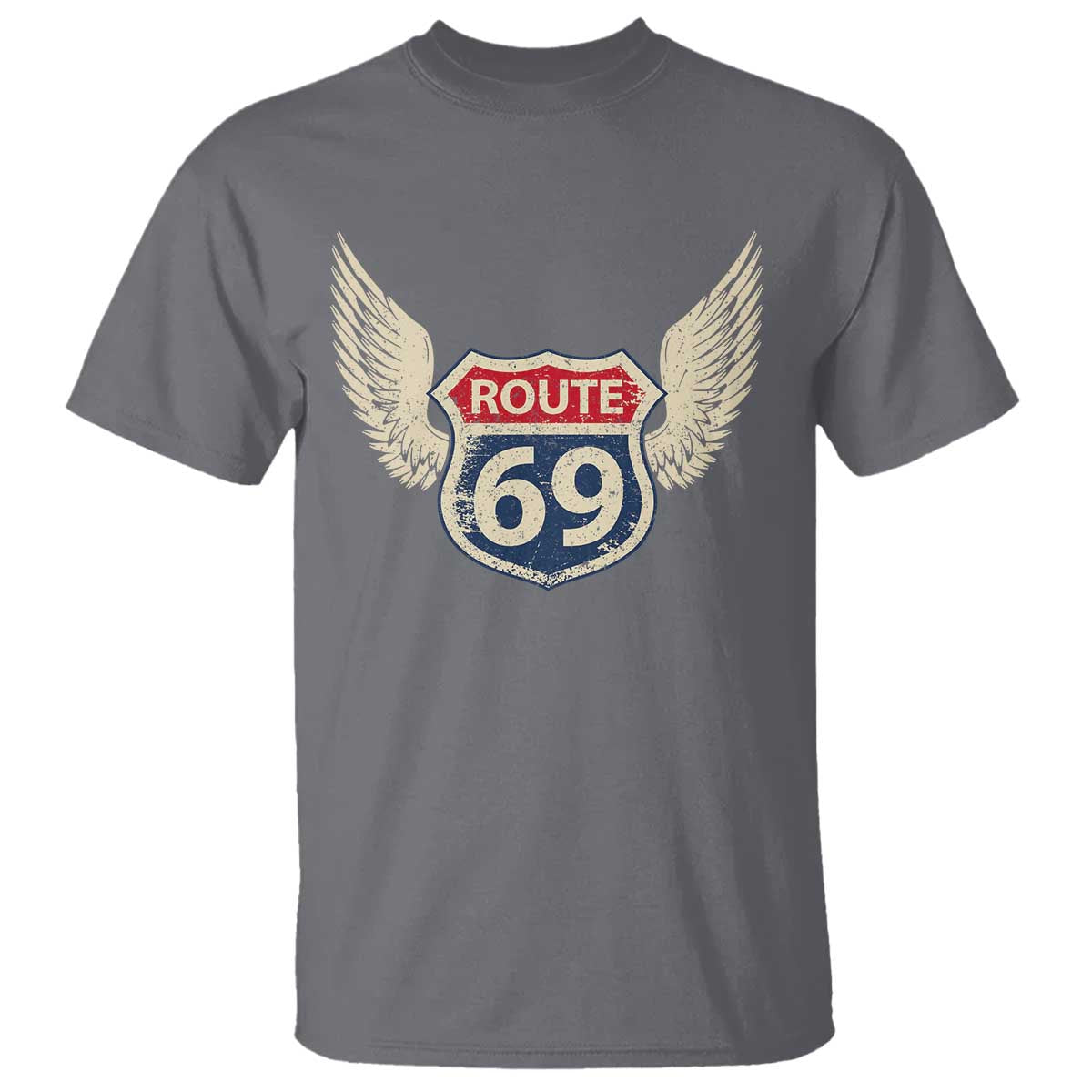 Vintage Route 69 Highway Road Trip Sign T Shirt