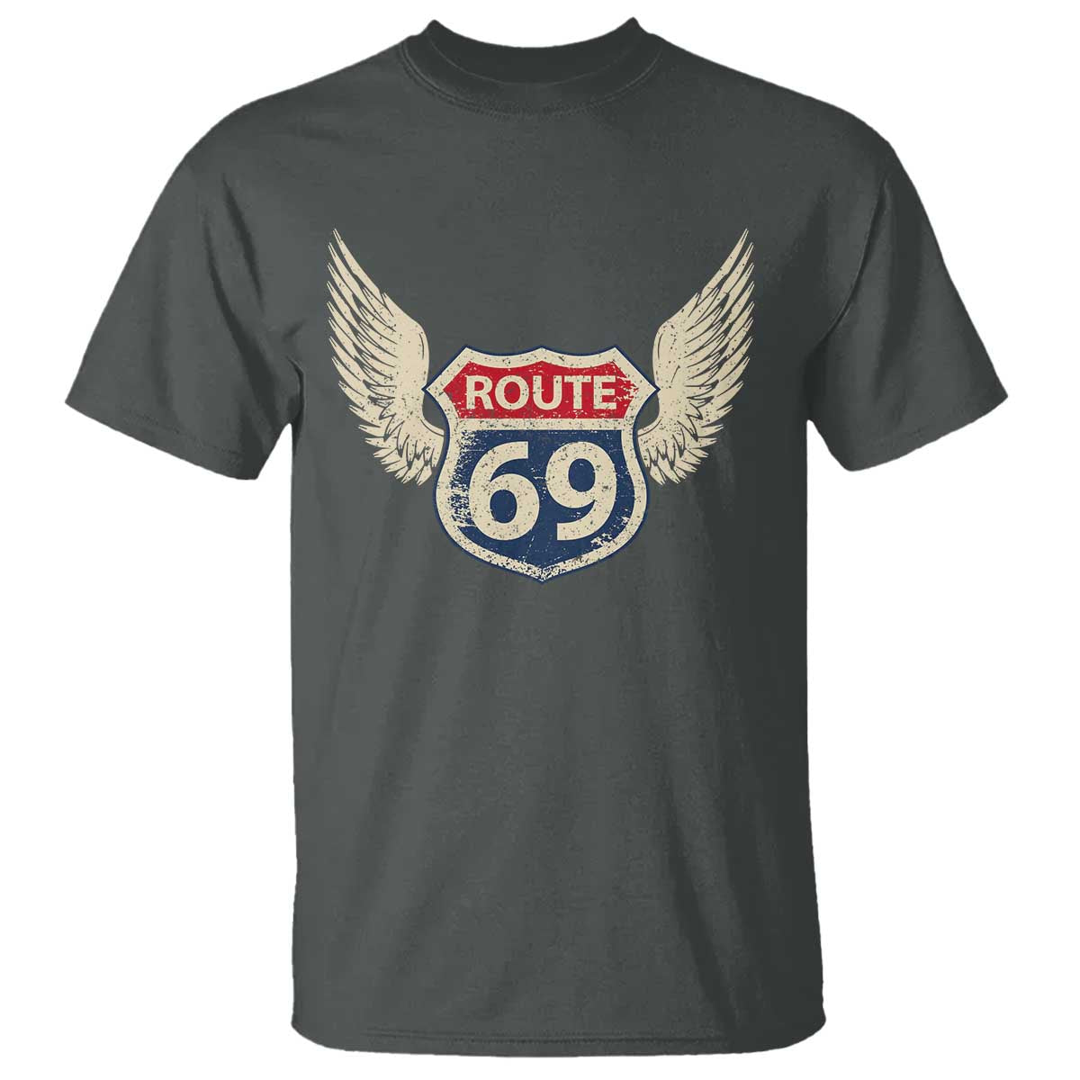 Vintage Route 69 Highway Road Trip Sign T Shirt