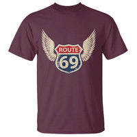 Vintage Route 69 Highway Road Trip Sign T Shirt