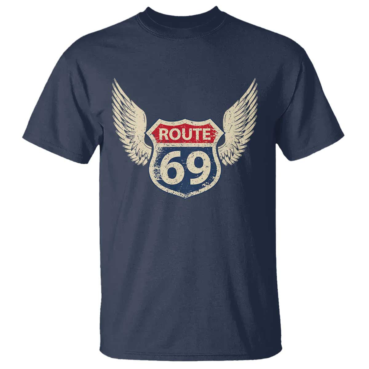 Vintage Route 69 Highway Road Trip Sign T Shirt