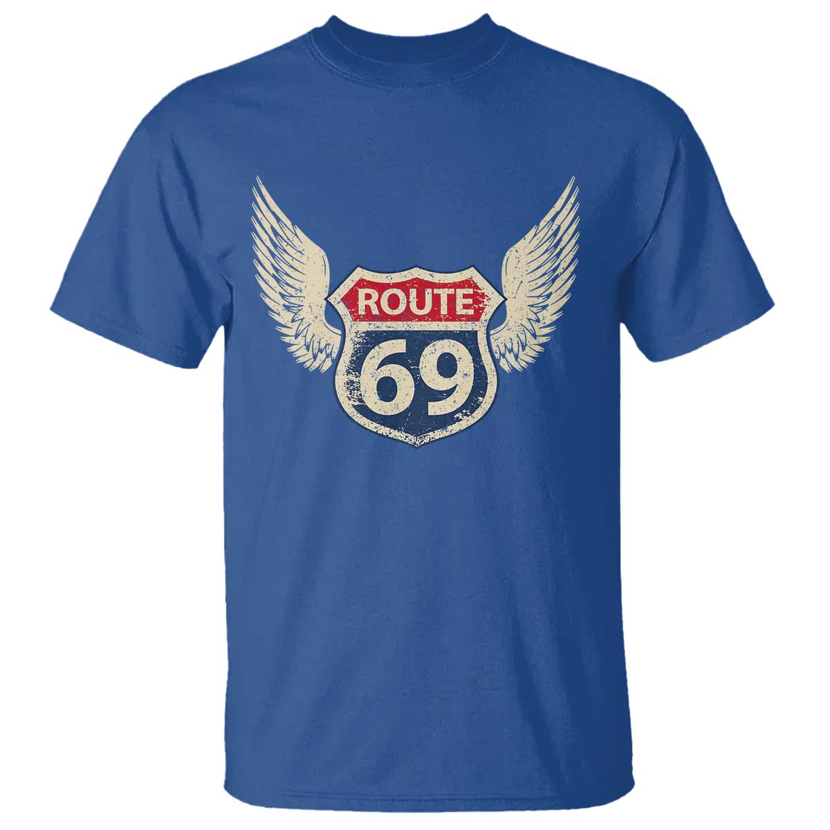 Vintage Route 69 Highway Road Trip Sign T Shirt