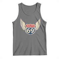 Vintage Route 69 Highway Road Trip Sign Tank Top