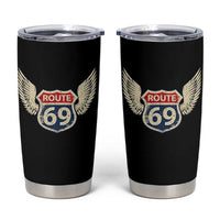 Vintage Route 69 Highway Road Trip Sign Tumbler Cup