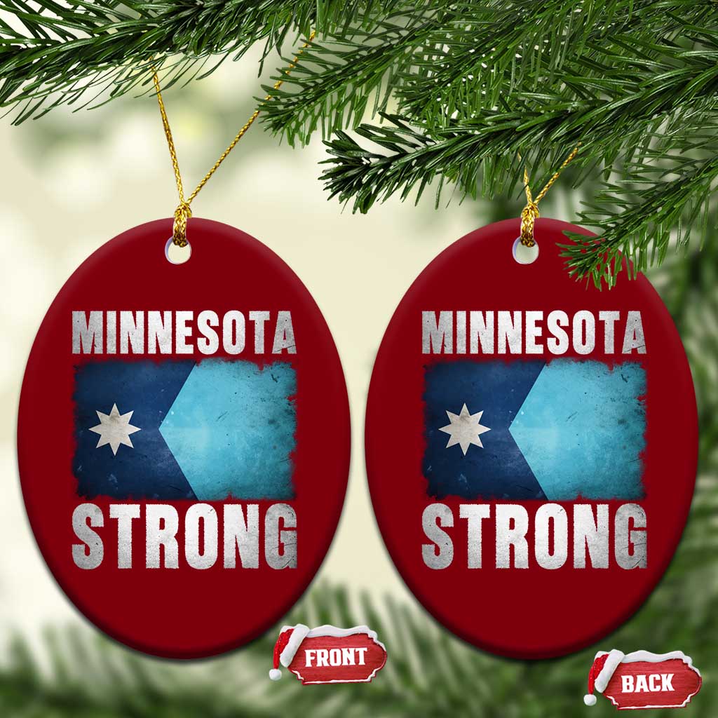Minnesota Strong Ceramic Ornament MN State Pride Community Resistance