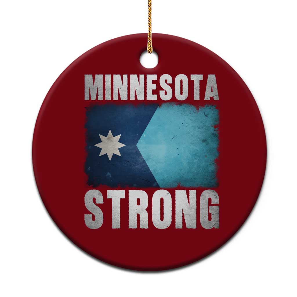 Minnesota Strong Ceramic Ornament MN State Pride Community Resistance