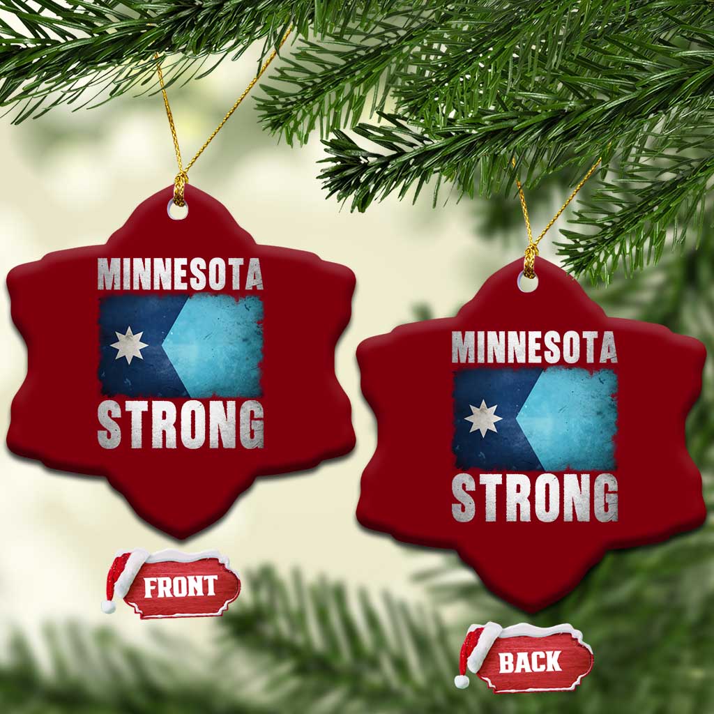 Minnesota Strong Ceramic Ornament MN State Pride Community Resistance