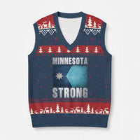Minnesota Strong V-Neck Knit Sweater Vest MN State Pride Community Resistance