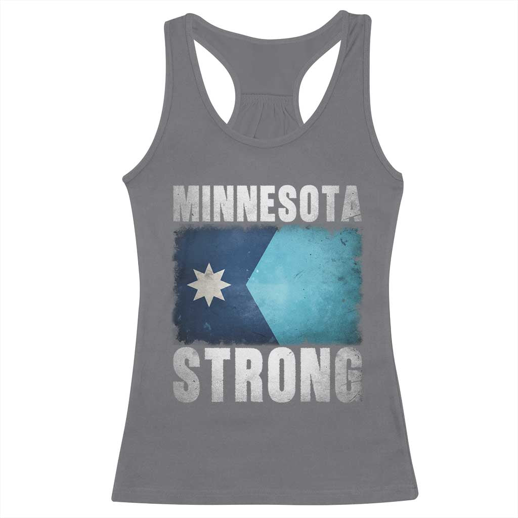 Minnesota Strong Racerback Tank Top MN State Pride Community Resistance