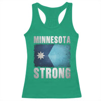 Minnesota Strong Racerback Tank Top MN State Pride Community Resistance