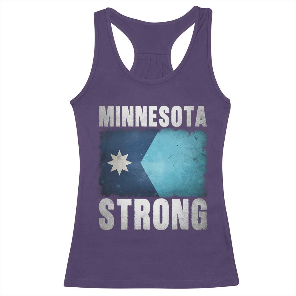 Minnesota Strong Racerback Tank Top MN State Pride Community Resistance