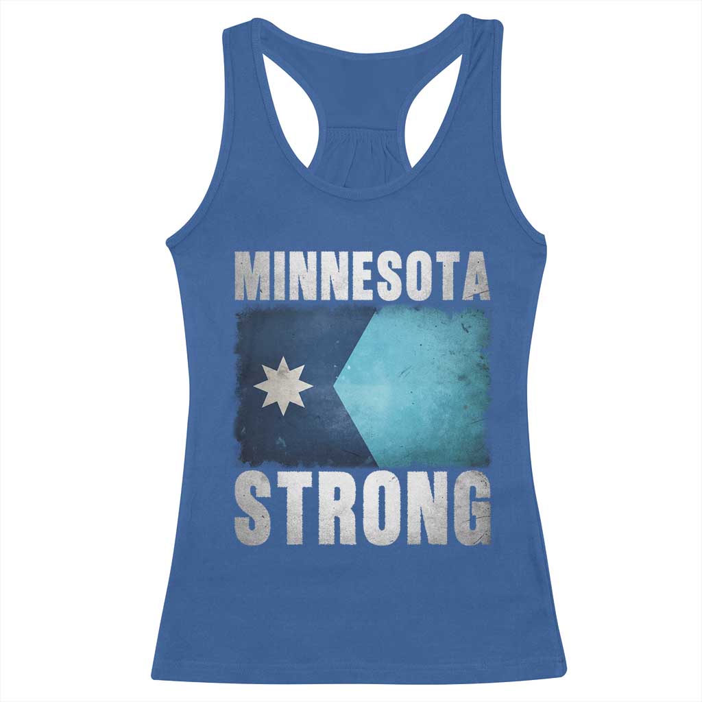Minnesota Strong Racerback Tank Top MN State Pride Community Resistance