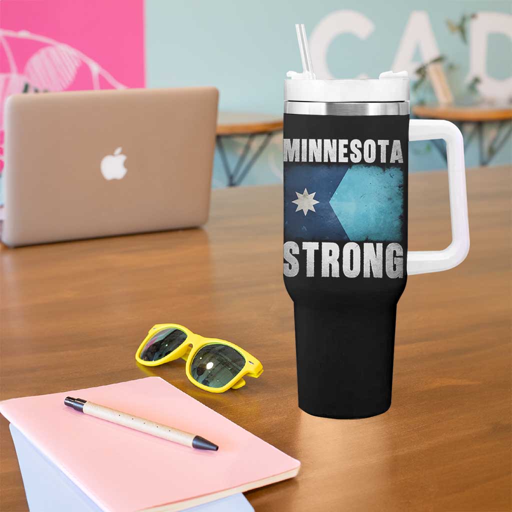 Minnesota Strong Tumbler With Handle MN State Pride Community Resistance