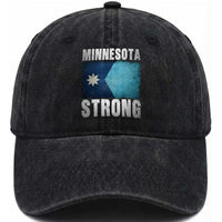 Minnesota Strong Washed Cotton Baseball Cap MN State Pride Community Resistance