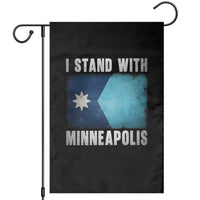 I Stand With Minneapolis Garden Flag Social Justice and Immigration Protest MN Flag