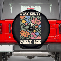 Stay Salty Melt Ice Spare Tire Cover Political Satire Pro Immigrant Protest Retro Floral