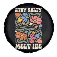 Stay Salty Melt Ice Spare Tire Cover Political Satire Pro Immigrant Protest Retro Floral