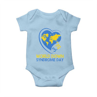World Down Syndrome Day March 21 World Heart Baby Onesie