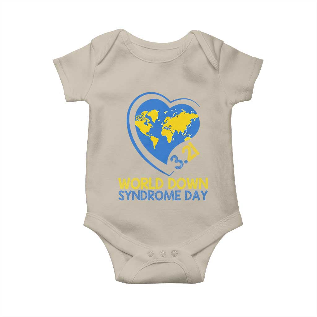 World Down Syndrome Day March 21 World Heart Baby Onesie