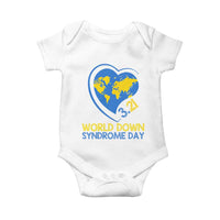 World Down Syndrome Day March 21 World Heart Baby Onesie