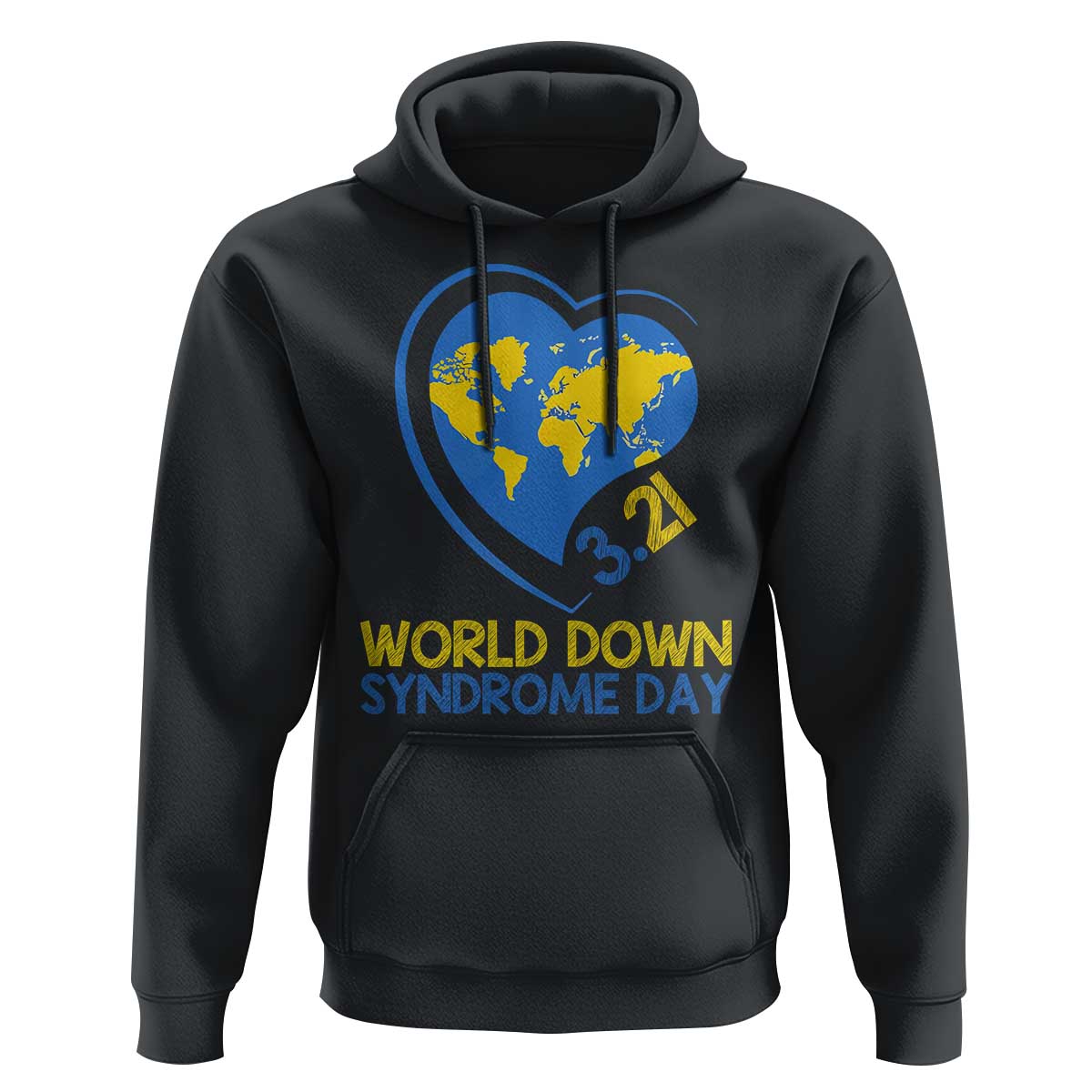 World Down Syndrome Day March 21 World Heart Hoodie
