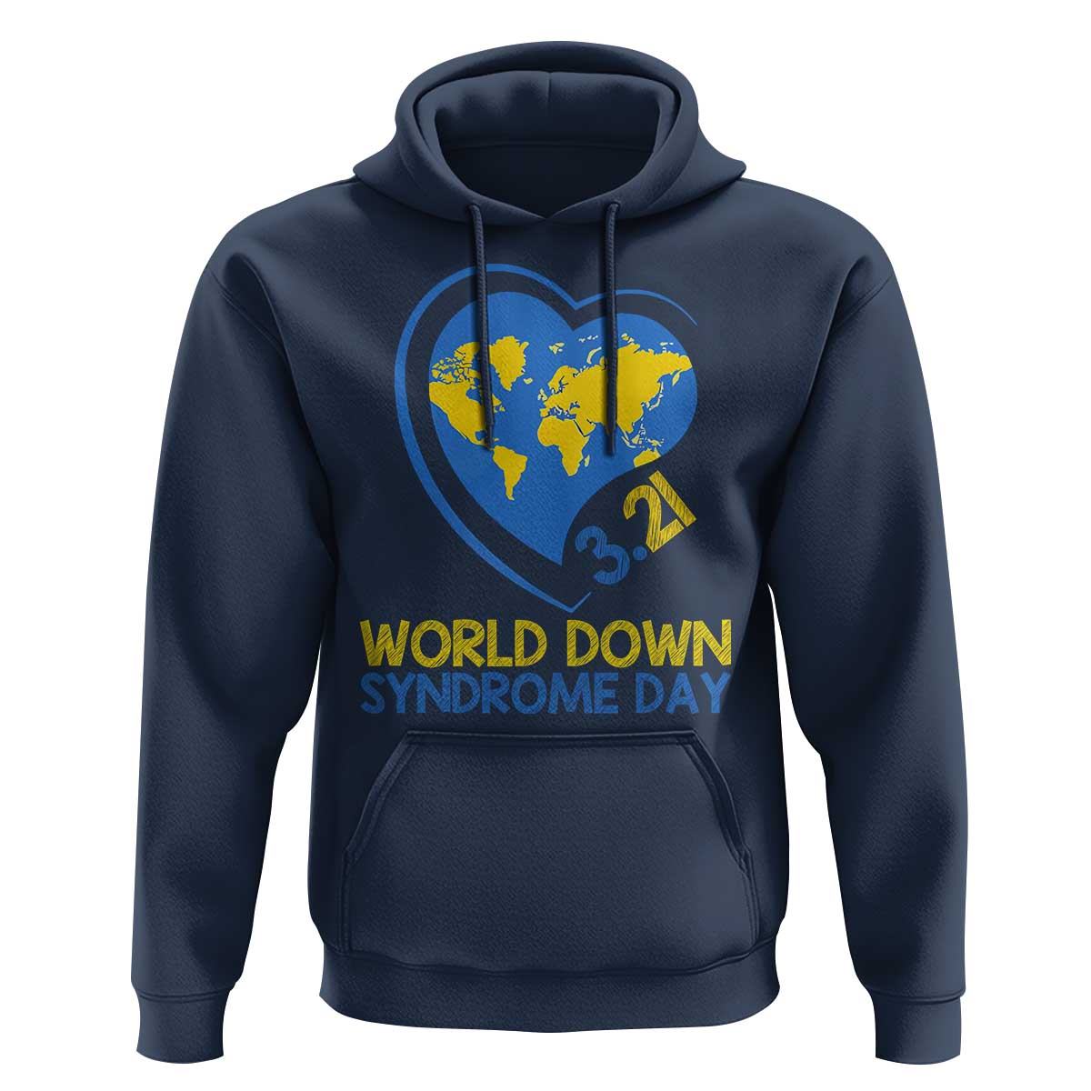 World Down Syndrome Day March 21 World Heart Hoodie