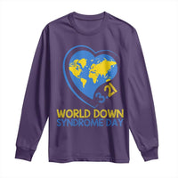 World Down Syndrome Day March 21 World Heart Long Sleeve Shirt