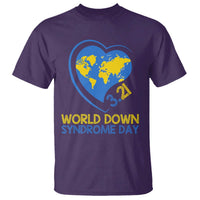 World Down Syndrome Day March 21 World Heart T Shirt