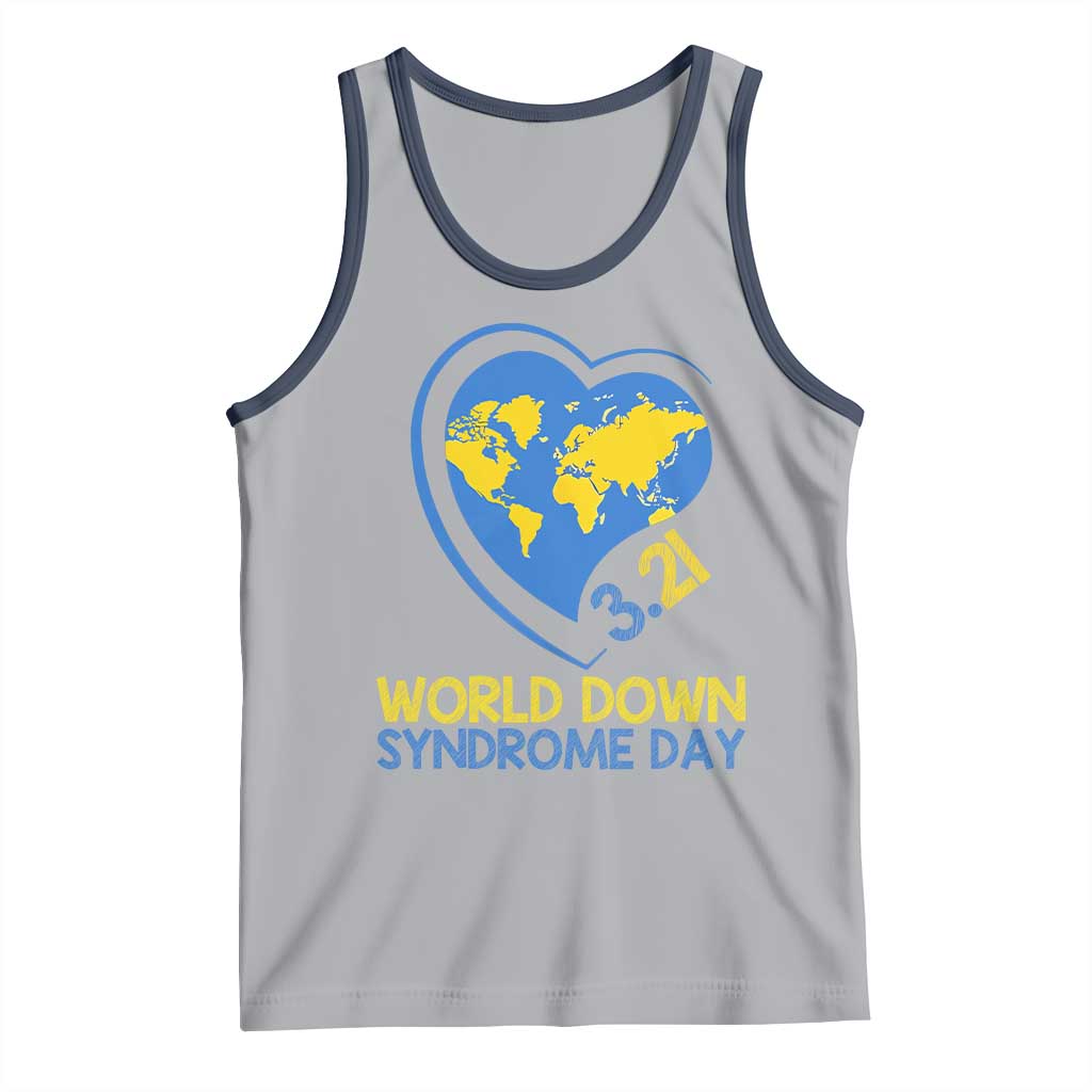 World Down Syndrome Day March 21 World Heart Tank Top