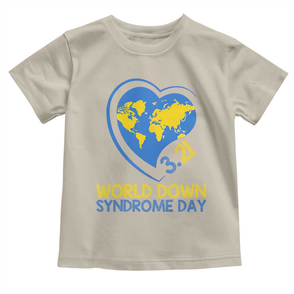 World Down Syndrome Day March 21 World Heart Toddler T Shirt