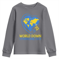 World Down Syndrome Day March 21 World Heart Youth Sweatshirt