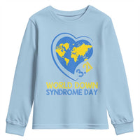 World Down Syndrome Day March 21 World Heart Youth Sweatshirt