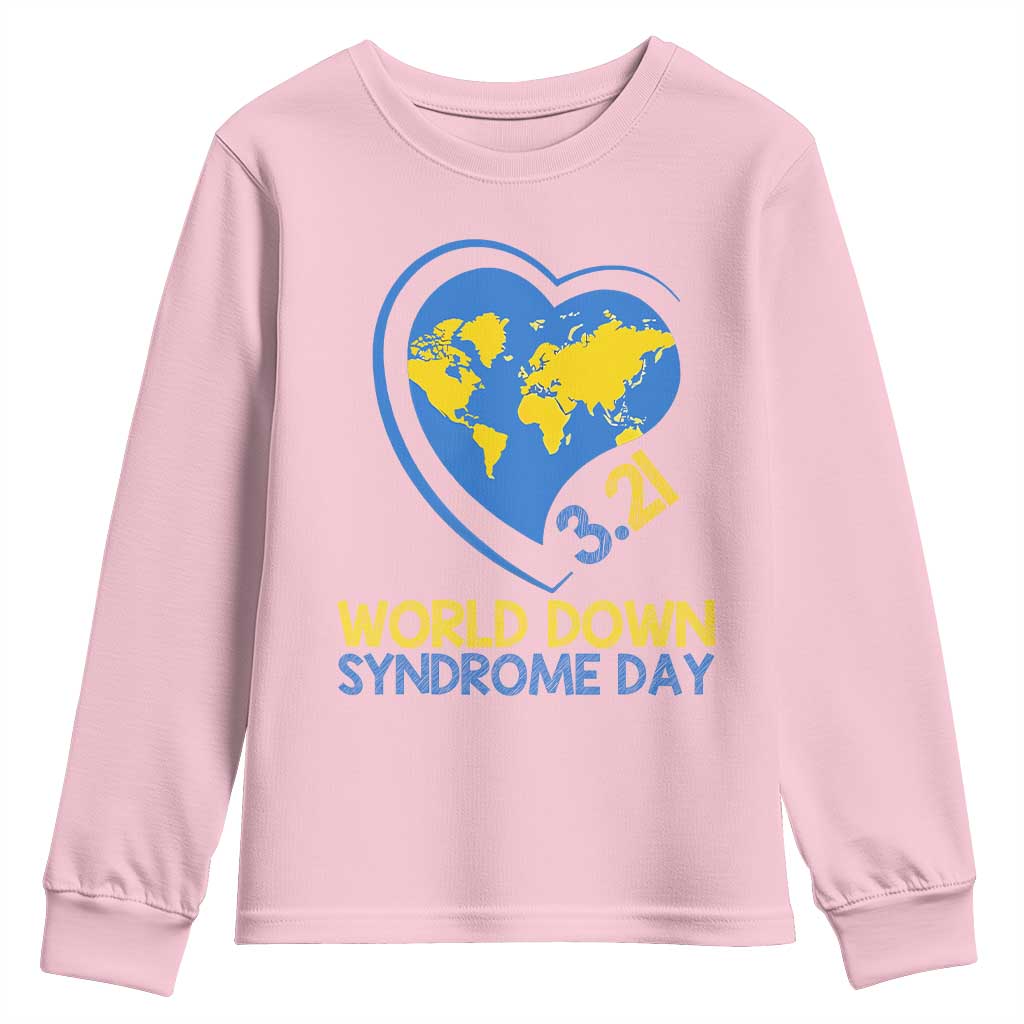 World Down Syndrome Day March 21 World Heart Youth Sweatshirt