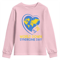 World Down Syndrome Day March 21 World Heart Youth Sweatshirt