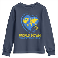 World Down Syndrome Day March 21 World Heart Youth Sweatshirt