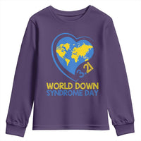 World Down Syndrome Day March 21 World Heart Youth Sweatshirt