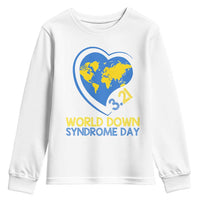 World Down Syndrome Day March 21 World Heart Youth Sweatshirt